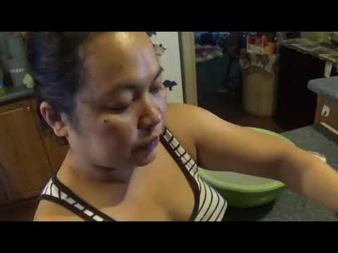 filipino wife makes dry fish in USA.