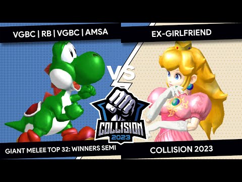 Collision 2023 Giant Melee - VGBC RB | Amsa (Yoshi) Vs. Ex-Girlfriend (Peach) - Winners Semis