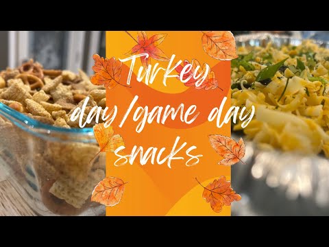 Thanksgiving Day/ football game watching snacks!