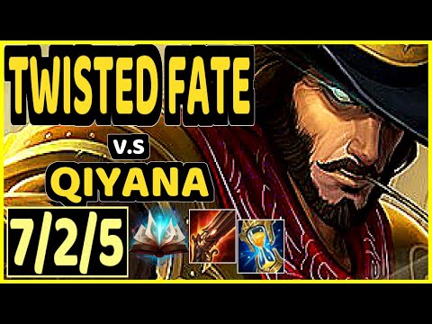 SERTUSS (TWISTED FATE) vs QIYANA - 7/2/5 KDA MID CHALLENGER GAMEPLAY - EUW