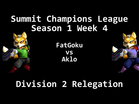 SCL1.4 - FatGoku (Fox) vs Aklo (Fox) - Division 2 Relegation