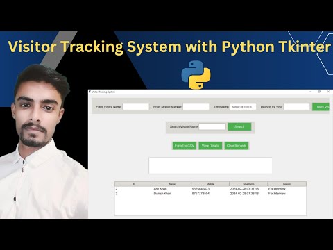 Visitor Tracking System Using Tkinter And Sqlite In Python