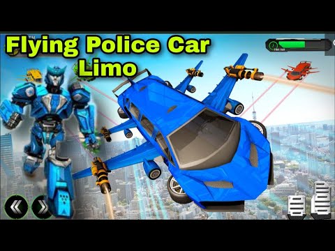 Flying Police Limo Robot Car Transform| Android Gameplay 2020