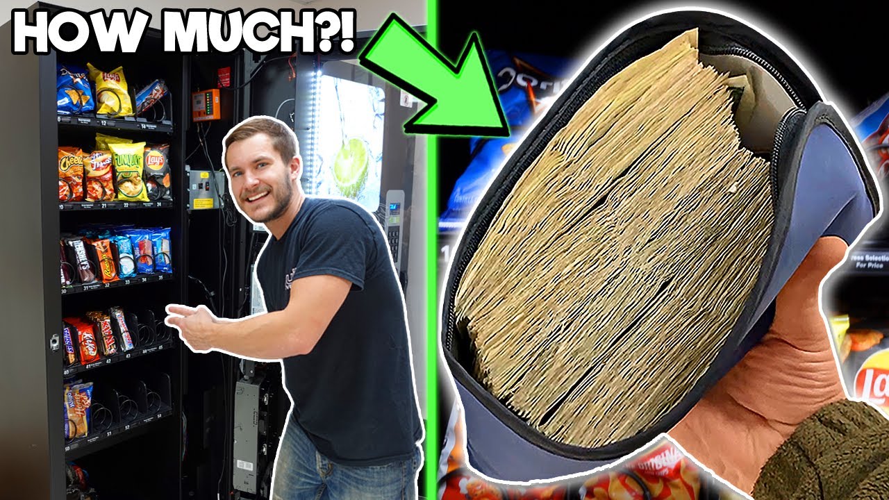 Collecting Money From 4 Of Our Vending Machines!