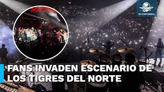 Concierto de Los Tigres del Norte se sale de control; fans invaden escenario