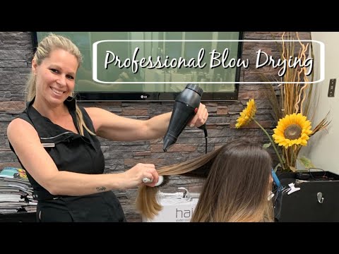 How To Professional Blow Dry With No Frizz | Salon...