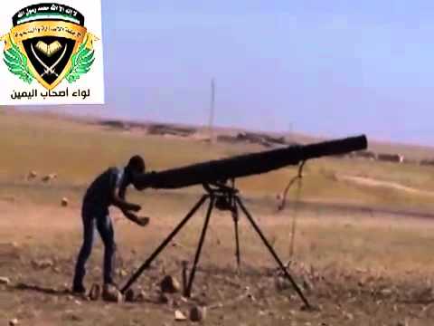 استهداف قوات النظام بصورايخ غراد من قبل جبهة الأصالة والتنمية في اللواء 93 في محافظة الرقة