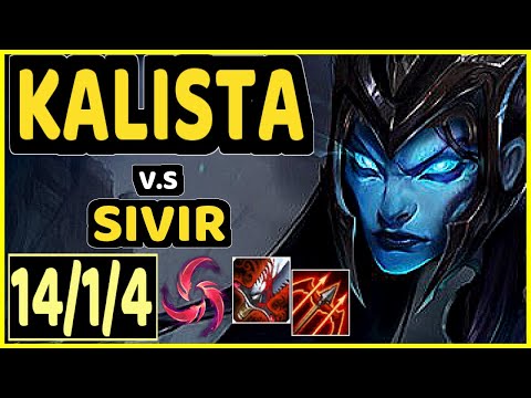 HANS SAMA (KALISTA) vs SIVIR - 14/1/4 KDA BOTTOM ADC CHALLENGER GAMEPLAY - EUW
