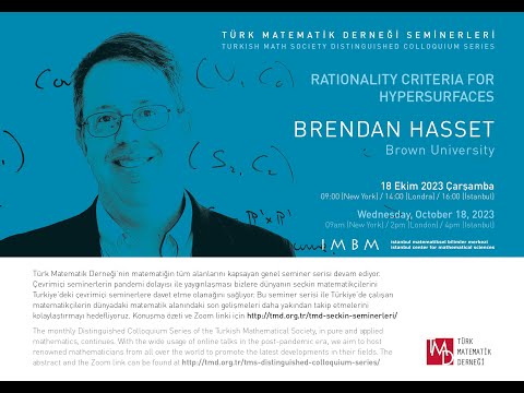 Brendan Hassett - Rationality Criteria for Hypersurfaces