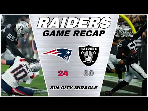 Sin City Miracle !! Raiders Def. Patriots In One Of The Wildest Finishes In NFL History