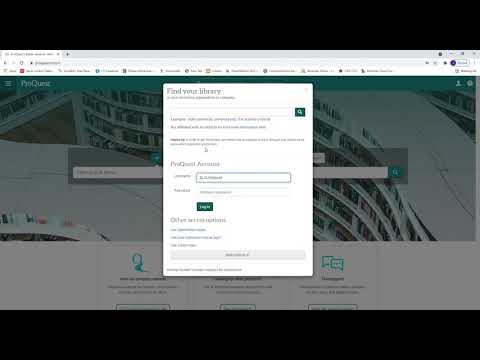 How to Access Proquest Research Library