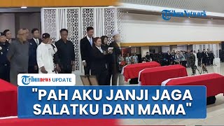Momen Haru Anak Pegawai KKP Ferry Irawan Baca Puisi di Depan Jenazah: Aku Janji Jaga Salatku & Mama
