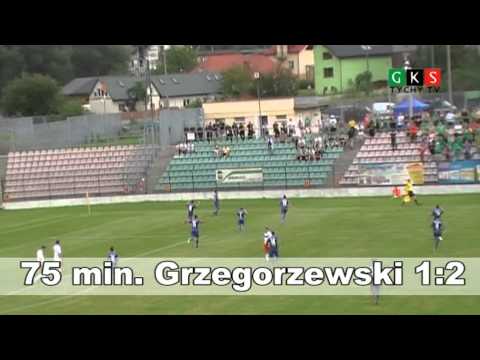 3. kolejka: GKS Tychy - Miedź Legnica 1:2. Grzegorzewski 1:2