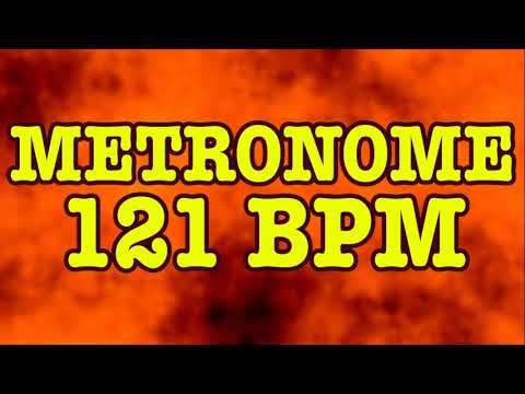 121 BPM Metronome - 10 Minute Metronome - 121BPM Click Track - 10 Minute Timer - Metrónomo 121