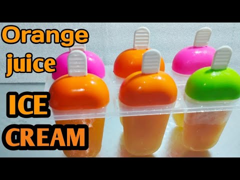 Orange Juice Ice Cream 😋😋|| संतरा के जूस का आइस क्रीम || Homemade Ice Cream  #Shorts | Nishat Anwari