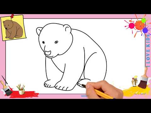 Dessin ours 4 FACILE - Comment dessiner un ours FACILEMENT etape par etape