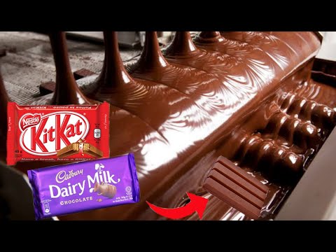 Factory में ये choclate कैसे बनाते हैं | Chocolate bars producing factory | food manufacturing