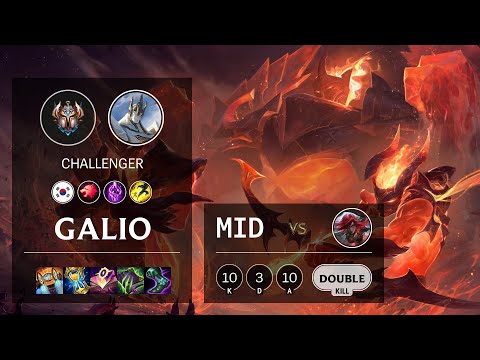 Galio Mid vs Katarina - KR Challenger Patch 11.20