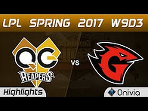 QG vs GT Highlights Game 2 LPL Spring 2017 W9D3 QG Reapers vs Game Talents