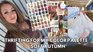 I HAD CHATGPT DO MY COLOR ANALYSIS | SOFT AUTUMN THRIFTING