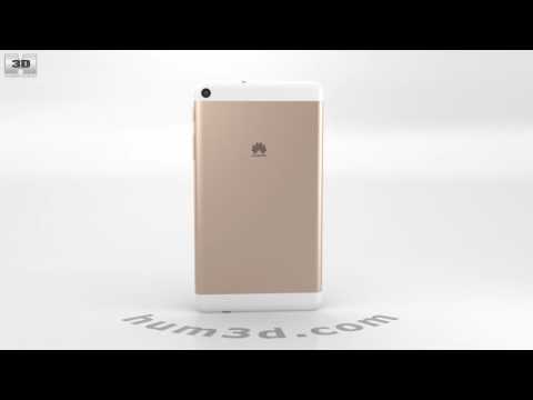 Huawei MediaPad T2 7.0 Champagne 3D model by 3DModels.org