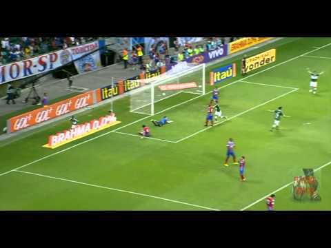 Gol Mazinho Palmeiras 1 x 0 Bahia Brasileirão 2014