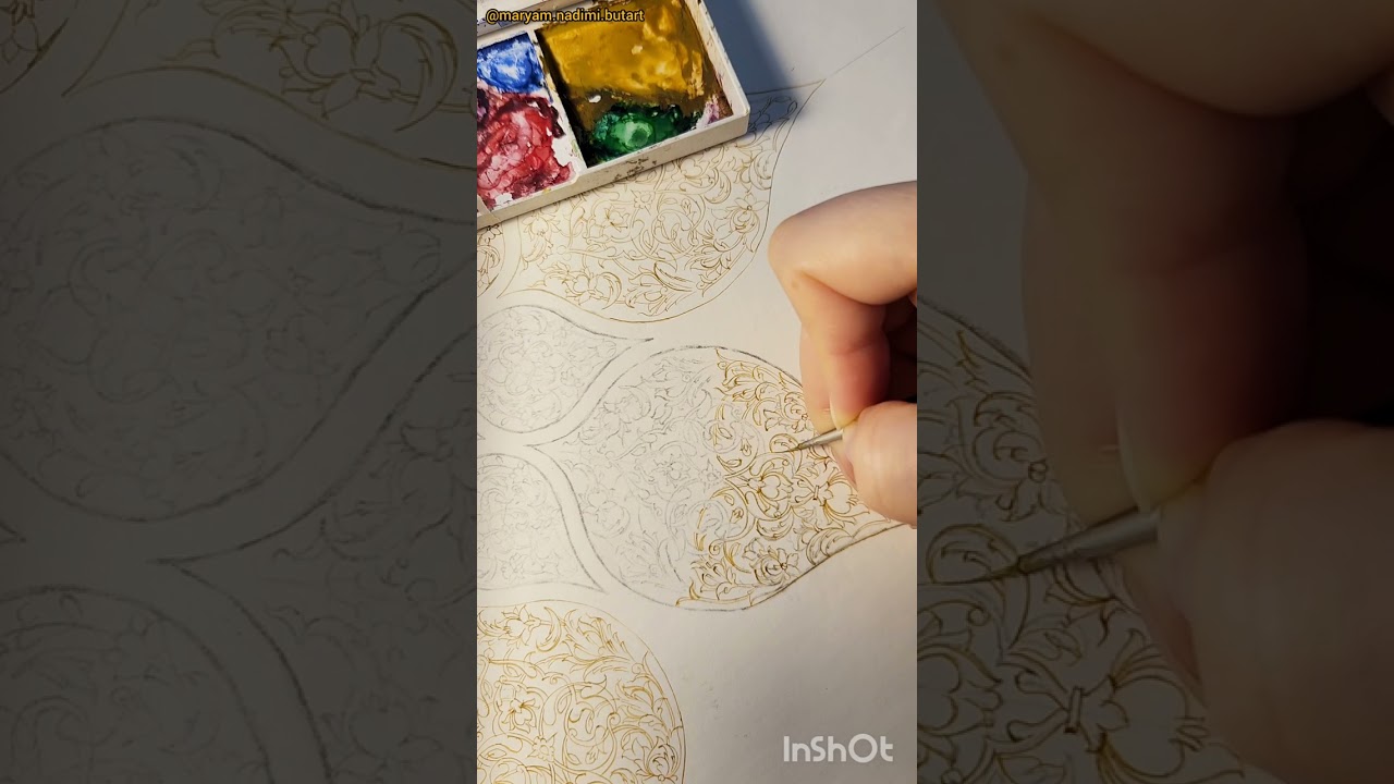 Persian illumination/Islamic art tutorials by Maryam Nadimi