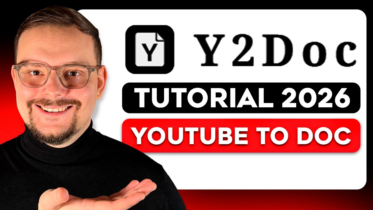 Y2Doc Tutorial - 2025 | Video to Text: Turn Any YouTube Video into Notes in Seconds | Y2Doc Review