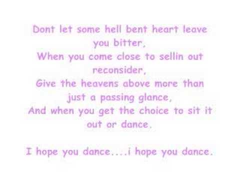 Lee Ann Womack-I Hope you Dance(with lyrics)