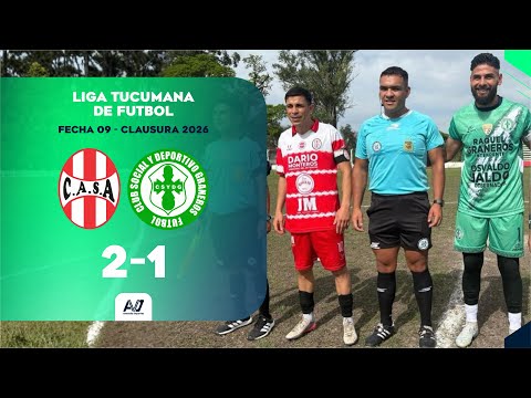 GOLES: Club Santa Ana 2-1 Deportivo Graneros | Fecha 9 - Clausura 2026 | Liga Tucumana de Fútbol