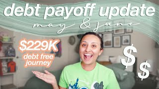 DEBT PAYOFF UPDATE MAY / JUNE 2022 | my debt free journey, six figure student loan