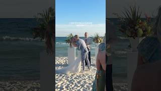 Our first kiss as husband and wife 🥹✨