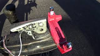 Lost your Key ?  How to Cut Off Trailer Hitch Lock in Seconds !