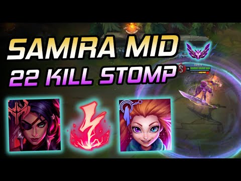 This Zoe Didn't Stand a Chance vs My Samira Mid (23 Kill ELECTROCUTE Stomp)