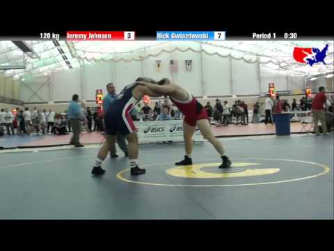 Jeremy Johnson vs. Nick Gwiazdowski at 2013 ASICS University Nationals - FS