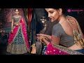 Noir Art soie Lehenga Choli