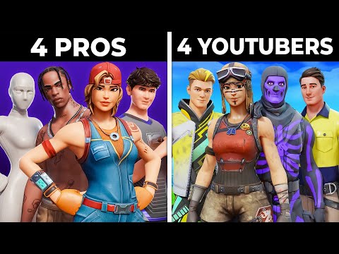 4 Youtubers vs 4 Fortnite Pros