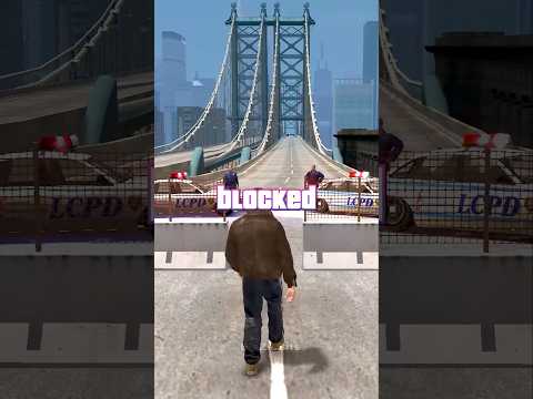 What happens if you cross the Blocked Bridges in GTA games?