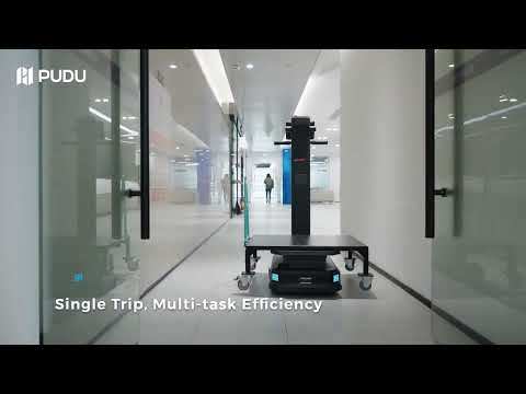 Autonomous AI Automation: Pudu T300 Lift System Demo | Live Action | Product Video | Quantum Robotics