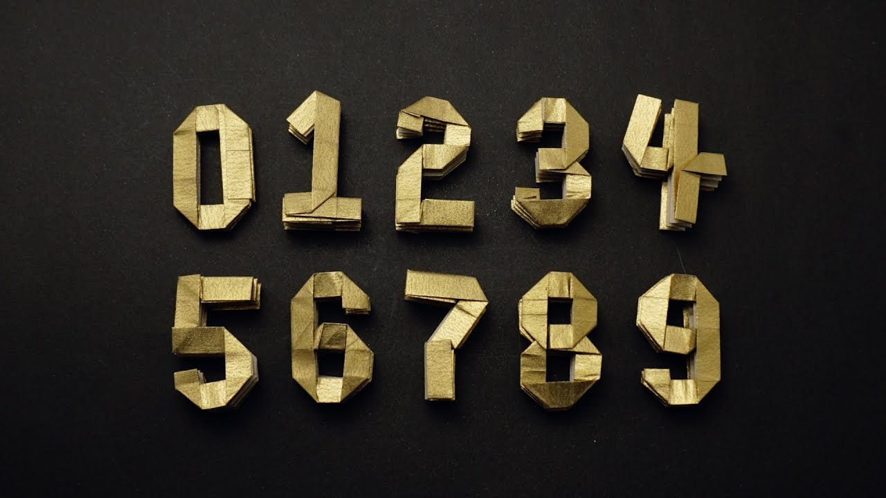 ORIGAMI NUMBERS (Jo Nakashima) - remake