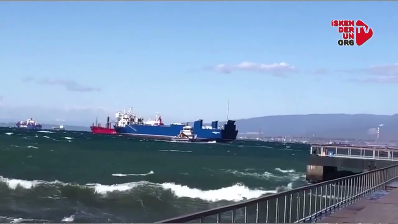 İskenderun Körfezi’nde Lodos Etkili Oldu…