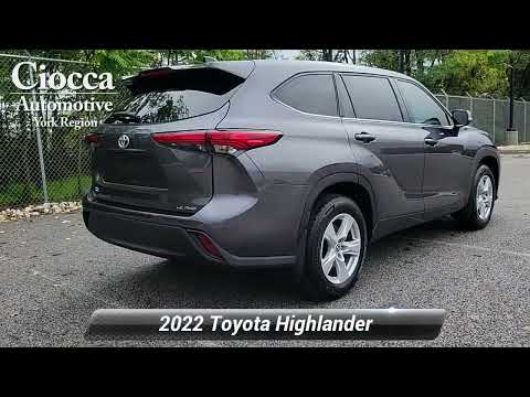 Used 2022 Toyota Highlander LE, Hanover, PA H4480
