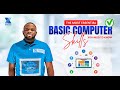 Basic Computer Training Part1 Basic Computer Skills Computer Literacy Lesson