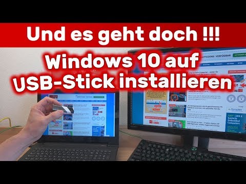 Und es geht doch! Windows 10 auf USB-Stick installieren und starten OTG
