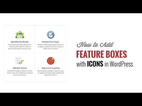 How to Add Feature Boxes With Icons in WordPress