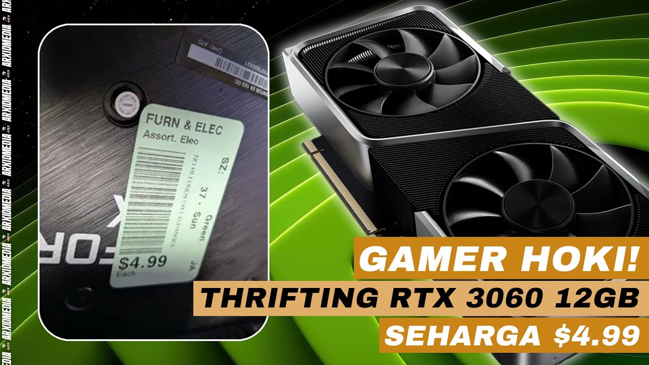 🔴 Live Stream #279 Gamer jackpot! Beli RTX 3060 12GB cuma $5 di toko bekas padahal harga normal $299