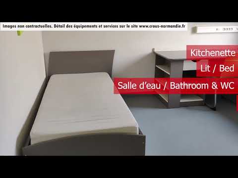 Logement Studio de 18m² Résidence BARBET - ROUEN Crous Normandie
