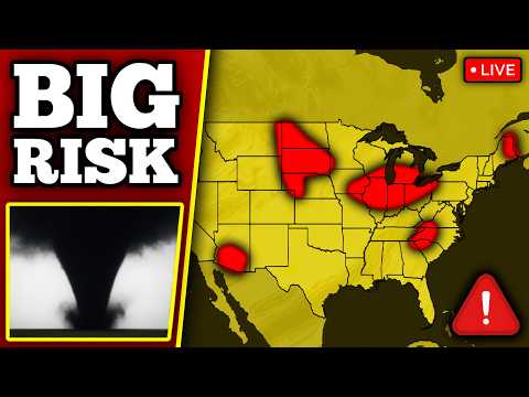 đ´ BREAKING TORNADO ON THE GROUND IN ILLINOIS - Tornadoes Possible With LIVE Storm Chasers...