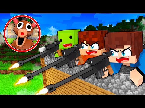 We became SNIPERS and SHOOT THE DEER from 99 NIGHTS in Minecraft!