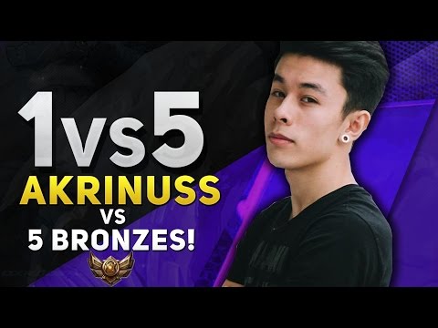 1vs5 - AKRINUSS vs 5 BRONZES!